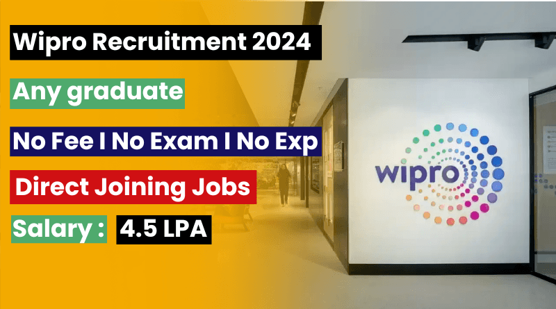 New Wipro Job Openings For Freshers