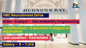 HBC Recruitment Drive 2024 | Site Reliability Engineering Jobs | Apply Now
-prakashcareers.com