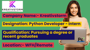 Python Developer Internship | Work From Home | Internship with PPO -prakashcareers.com