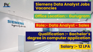 Siemens Data Analyst Job Openings 2025 | Apply Now
-prakashcareers.com