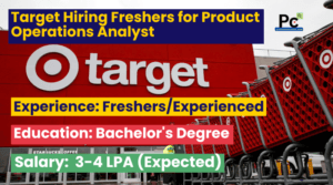 Target Hiring Freshers for Product Operations Analyst Role | Graduate Job Opportunity 2025
-prakashcareers.com