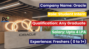 Oracle Hiring 2025: Exciting Student Intern Opportunities Across Multiple Roles
-prakashcareers.com