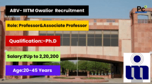 ABV-IIITM Gwalior Recruitment 2025 – అపూర్వమైన ఉద్యోగ అవకాశం!
-prakashcareers.com
