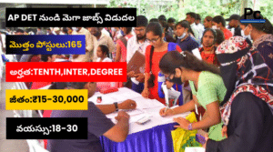 AP DET జాబ్స్ నోటిఫికేషన్ విడుదల - AP DET Mega Job Mela 2025 -prakashcareers.com