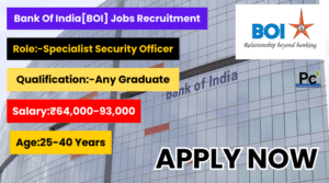 బ్యాంక్ ఆఫ్ ఇండియా లో ఉద్యోగాలు - Bank of India SO Recruitment 2025
-prakashcareers.com