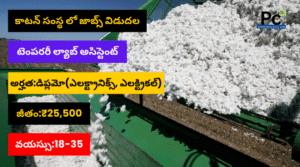 కాటన్ కార్పొరేషన్ ఆఫ్ ఇండియా ఉద్యోగాలు - CCI Recruitment 2025
-prakashcareers.com