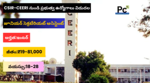 సెంట్రల్ ఎలక్ట్రానిక్ ఇంజనీరింగ్ రీసెర్చ్ ఇన్స్టిట్యూట్ (CEERI) అసిస్టెంట్ ఉద్యోగాలు - CSIR CEERI Recruitment 2025
-prakashcareers.com