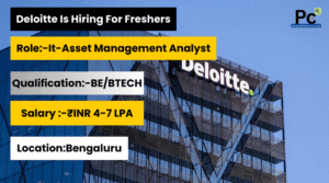 Deloitte IT Asset Management Analyst Jobs 2025 - Apply Now -prakashcareers.com