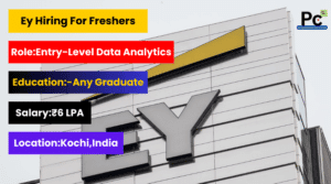 EY Hiring Freshers for Entry-Level Data Analytics Role - Apply Now
-prakashcareers.com