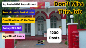 ఆంధ్రప్రదేశ్ పోస్టల్ సర్కిల్ పోస్టుల భర్తీకి నోటిఫికేషన్ విడుదల - AP Postal Circle GDS Recruitment 2025
-prakashcareers.com