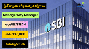 SBI స్పెషలిస్ట్ ఆఫీసర్ జాబ్స్-SBI SO Notification 2025
-prakashcareers.com