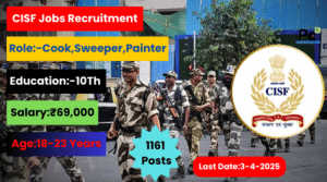 CISF Recruitment 2025 – Great Chance to Join the Paramilitary Force!
-prakashcareers.com