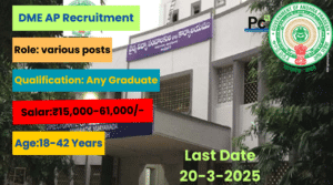 DME AP Recruitment 2025 – Great Opportunity for Medical Professionals!
-prakashcareers.com