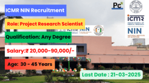 ICMR NIN Recruitment 2025 - Join the Team Advancing National Nutrition!
-prakashcareers.com
