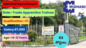 MIDHANI ITI Recruitment 2025 - Great Opportunity for ITI Holders! -prakashcareers.com
