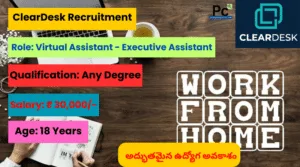 ClearDesk Recruitment 2025 -  Don’t Miss This Great Opportunity!-prakashcareers.com
