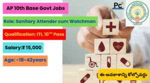 AP 10th Base Govt Jobs 2025 - A Great Opportunity for Freshers!-prakashcareers.com
