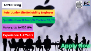 Apple Junior Site Reliability Engineer Jobs 2025 - A Great Opportunity to Start Your Tech Career-prakashcaeers.com