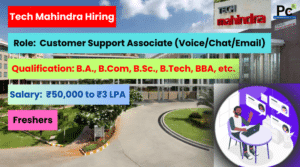 Tech Mahindra Support Jobs 2025 - Great Opportunity!-prakashcareers.com