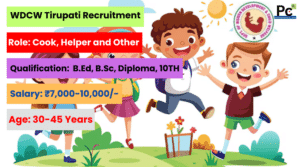  WDCW Tirupati Recruitment 2025 -  Great Opportunity for Women & Child Welfare Jobs-prakashcareers.com