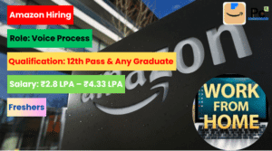 Amazon WFH Jobs 2025 - Great Opportunity for Freshers & Experienced-prakashcareers.com