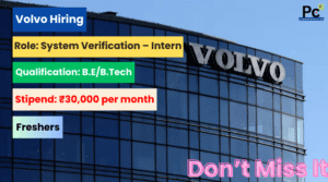Volvo Internship 2025 - A Great Opportunity to Launch Your Global Career-prakashcareers.com