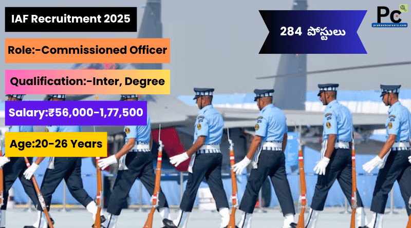 Join Indian Air Force 2025 | Commissioned Officer Vacancy Notification Great Opportunity-prakashcareers.com