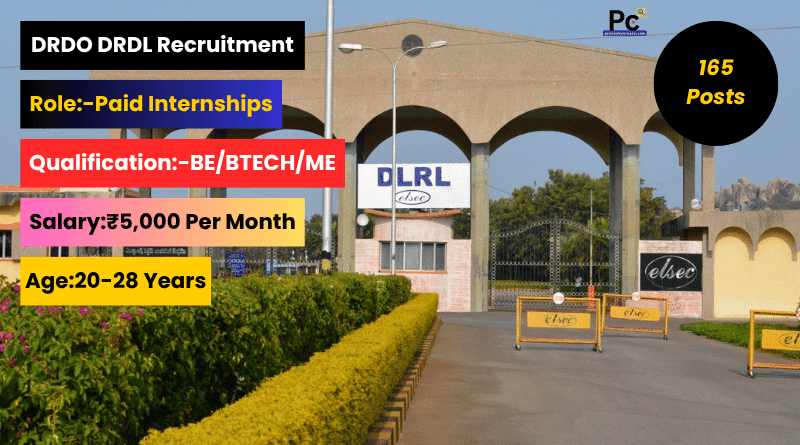 DRDO DRDL Internship 2025 – Salary, Selection & Application Process Best Opportunity-prakashcareers.com